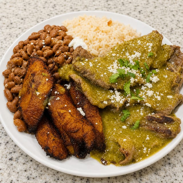 Steak in Salsa Verde.