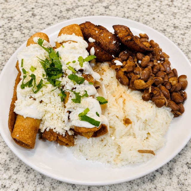 Chicken Flautas.