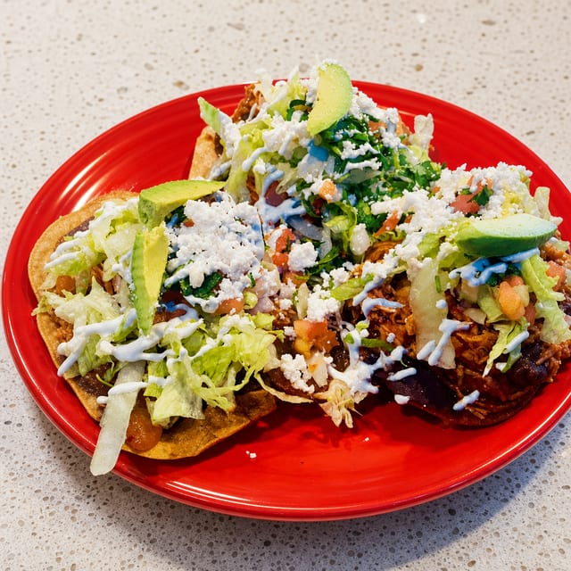 Grilled Chicken Tostadas.