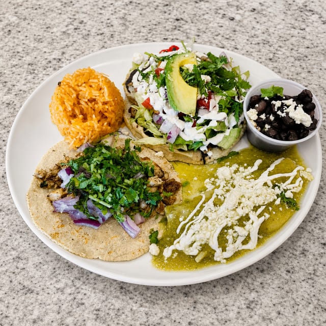 #1 Enchilada, Taco, Sope.