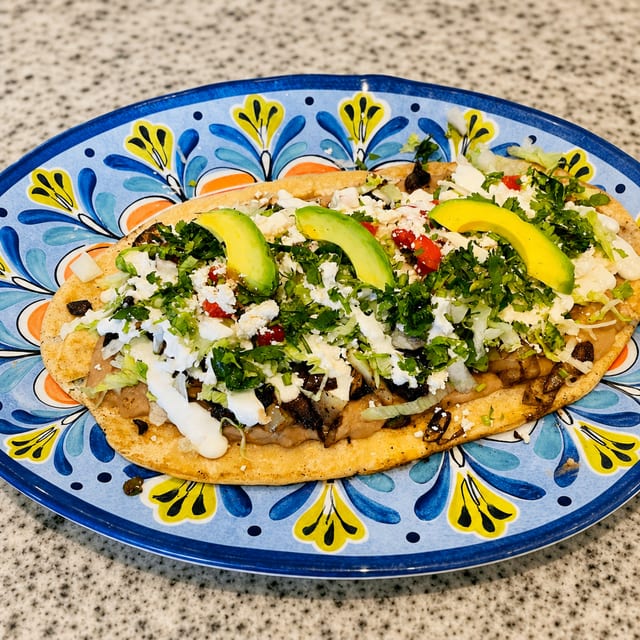 Ground Beef Huarache.
